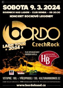 LABE TOUR 2024 BORDO – host HONORÉ DE BALSAC @ Club Renda Roudnice nad Labem